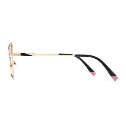 Aspen Eyeglasses in Gold & Black