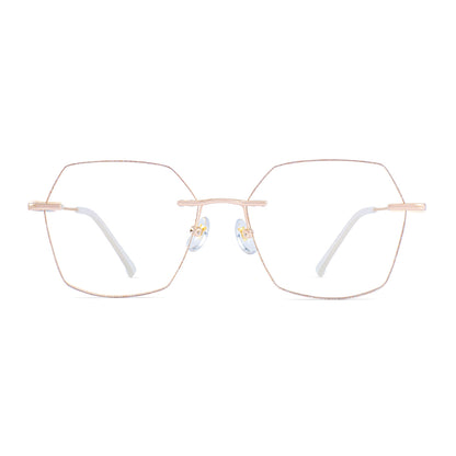 Rey Eyeglasses in Rose Gold