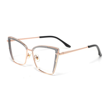 Darsey Eyeglasses in Grey & Rose Gold