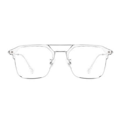 Calvin Eyeglasses in Clear & Silver