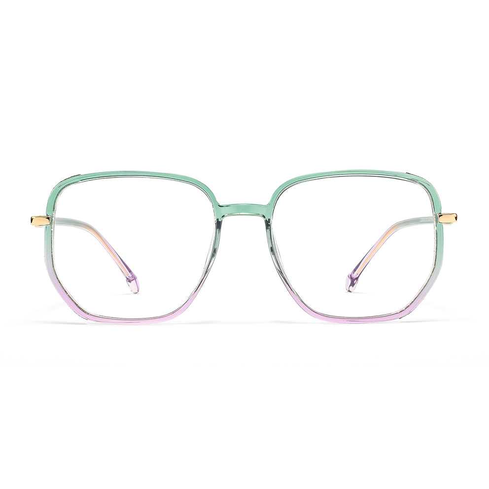 Gerda Eyeglasses in Green & Purple