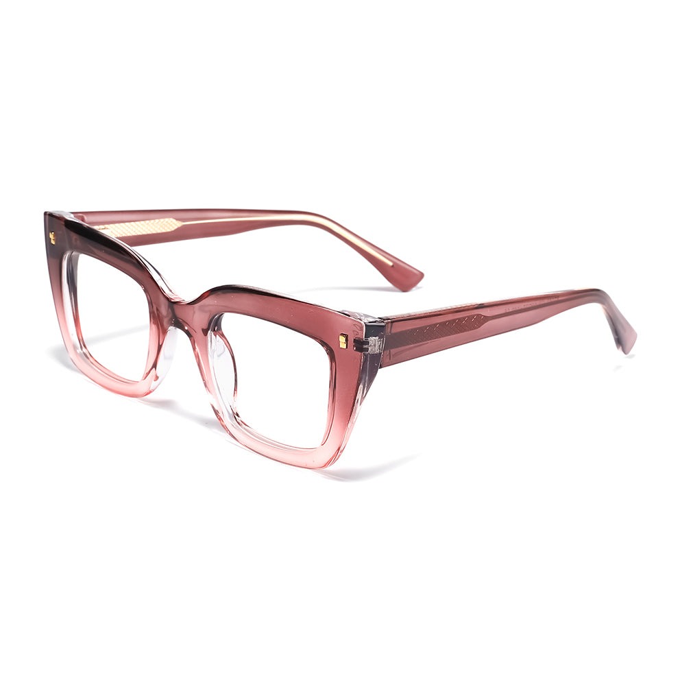 Giada Eyeglasses in Carmine & Pink