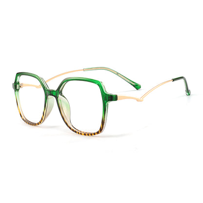 Cloris Eyeglasses in Green & Yellow Tortoise