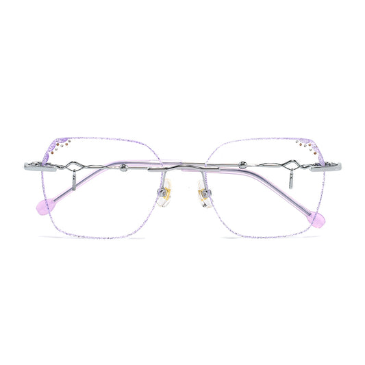 Lil Eyeglasses in Silver & Lavender