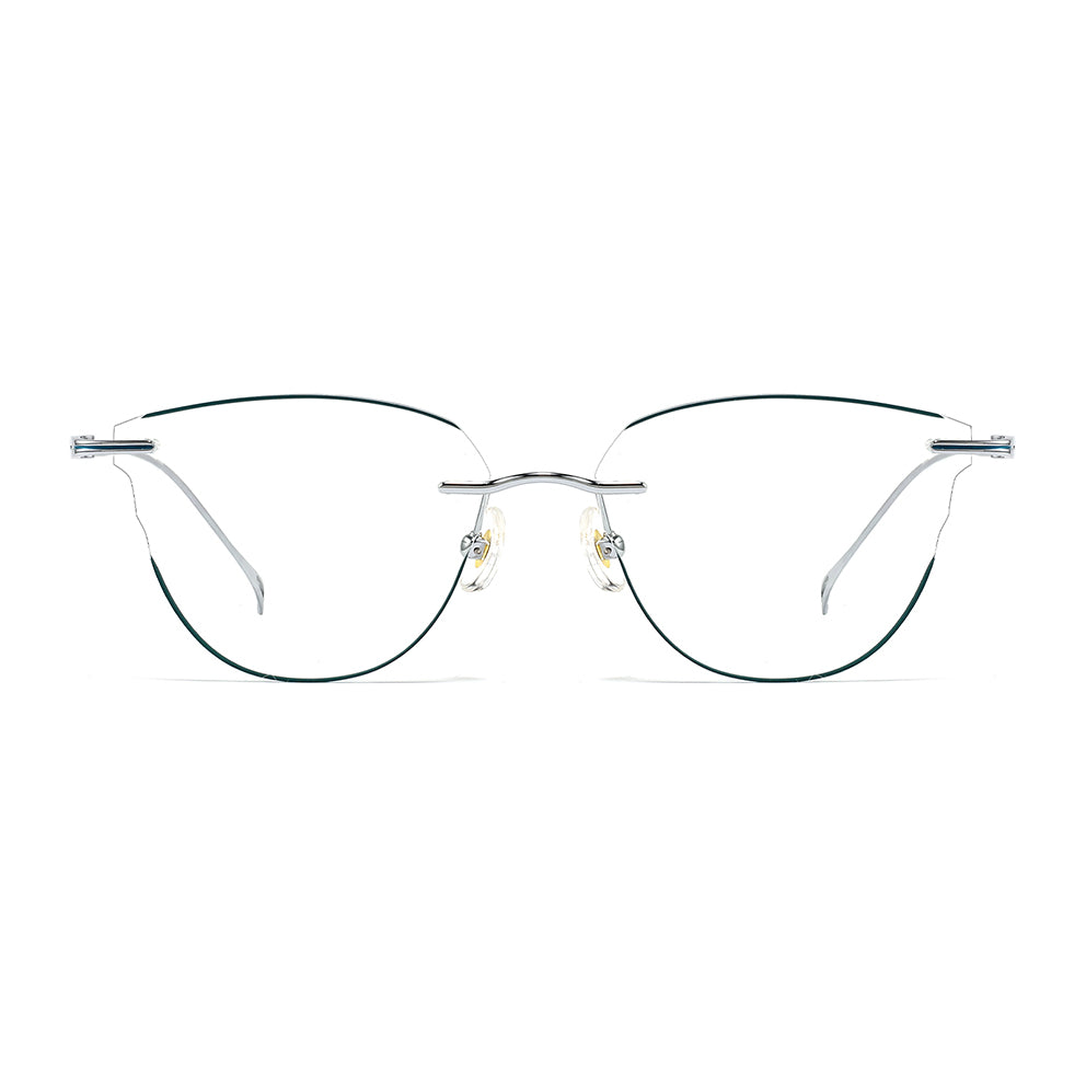 Alba Eyeglasses in Silver