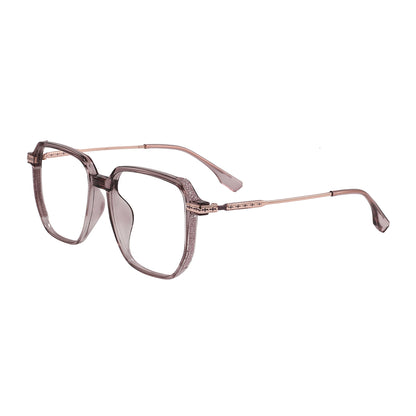 Romola Eyeglasses in Purple & Rose Gold