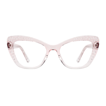 Taina Eyeglasses in Pink & Clear