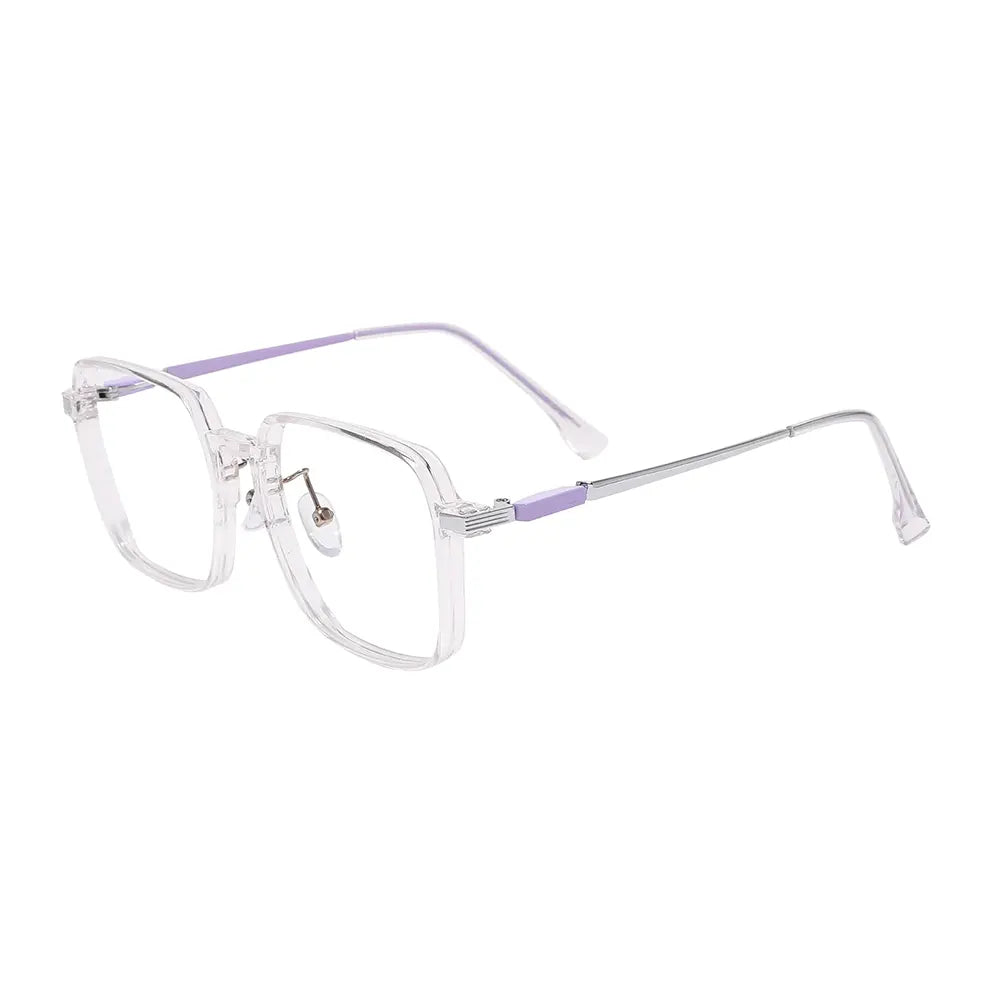 Sandy Eyeglasses in Purple & Clear