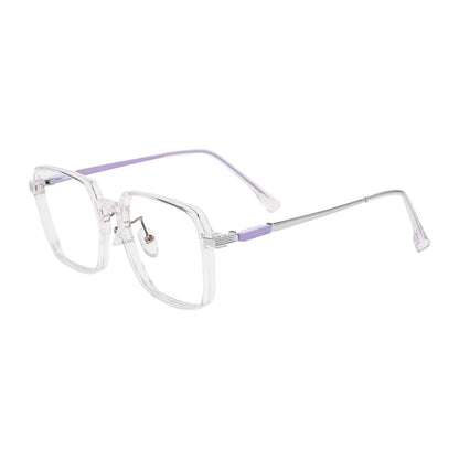 Sandy Eyeglasses in Purple & Clear