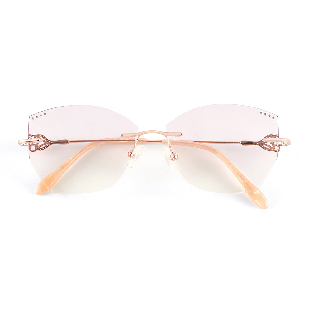 Barbieri Eyeglasses in Rose Gold