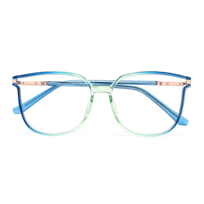 Sissie Eyeglasses in Blue & Mint Green