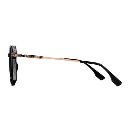 Romola Eyeglasses in Black & Gold