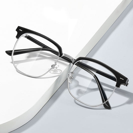 Aviva Eyeglasses in Black & Silver