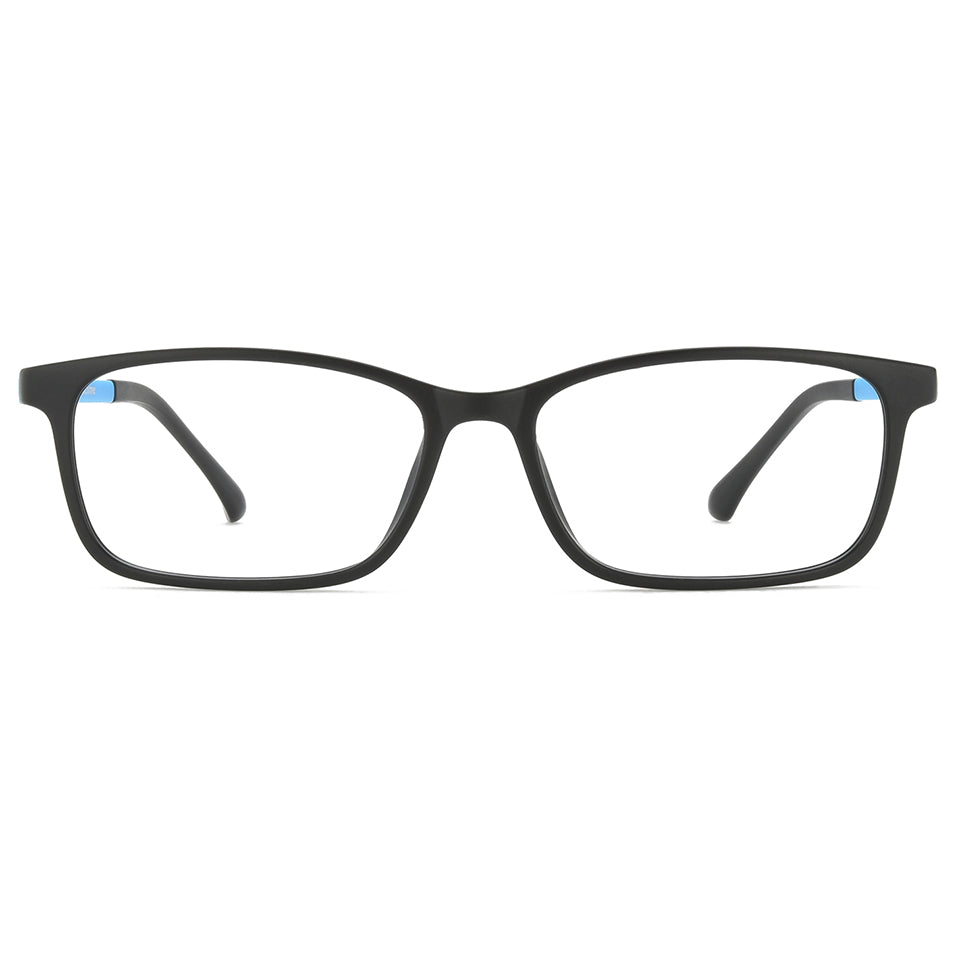 Avery Eyeglasses in Black & Blue