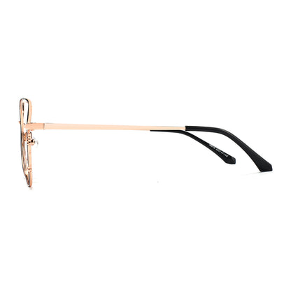 Hailey Eyeglasses in Black & Rose Gold