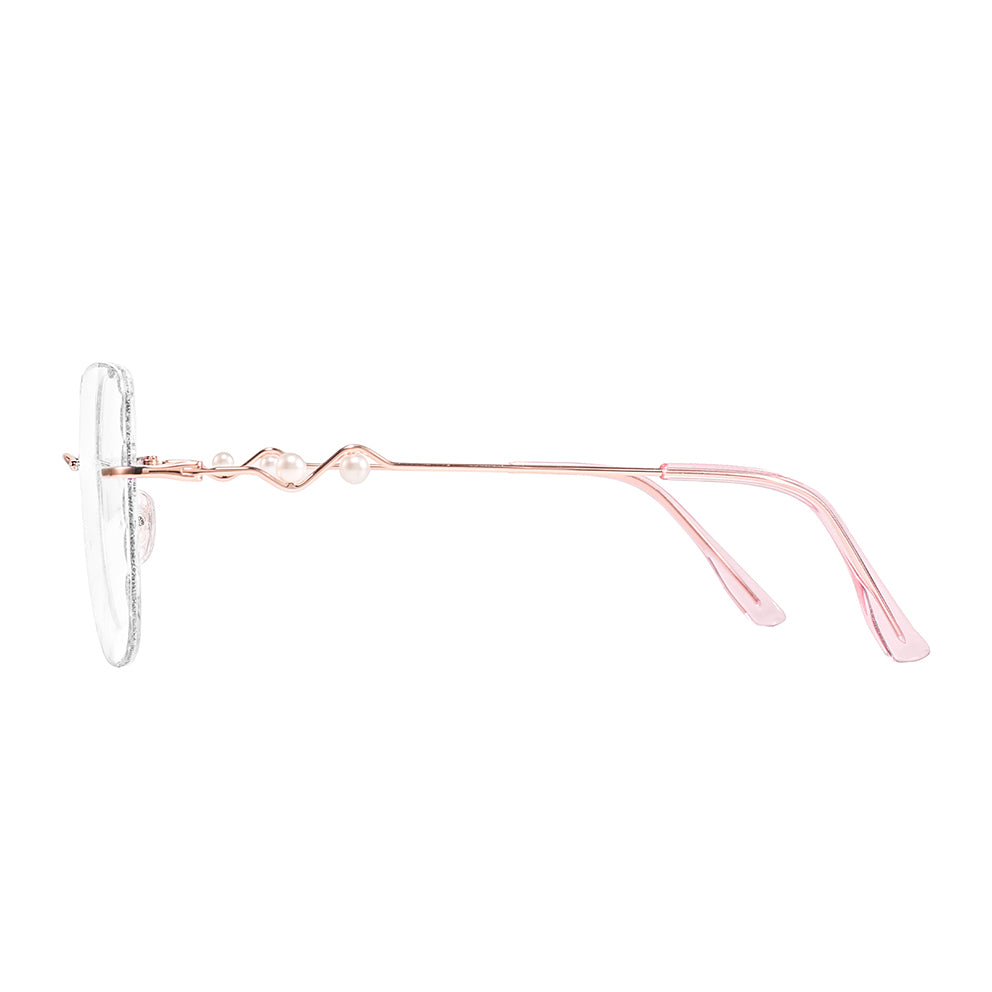 Elvira Eyeglasses in Rose Gold & Silver