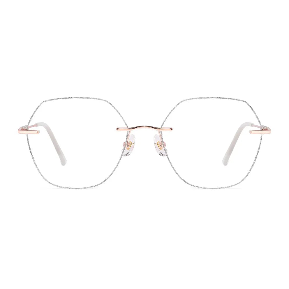 Gem Eyeglasses in Rose Gold & Silver