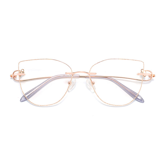 Pari Eyeglasses in Rose Gold