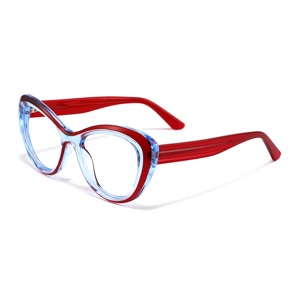 Josi Eyeglasses in Red & Blue