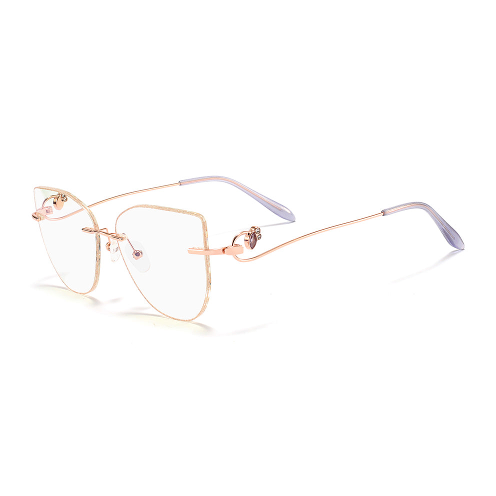 Pari Eyeglasses in Rose Gold