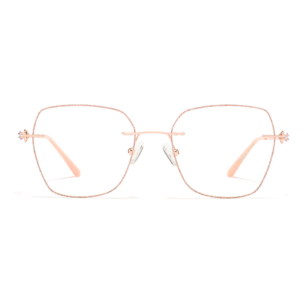 Charm Eyeglasses in Rose Gold