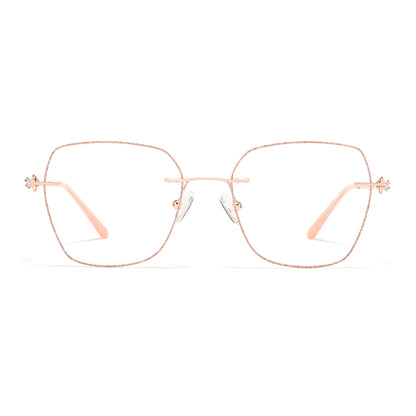 Charm Eyeglasses in Rose Gold