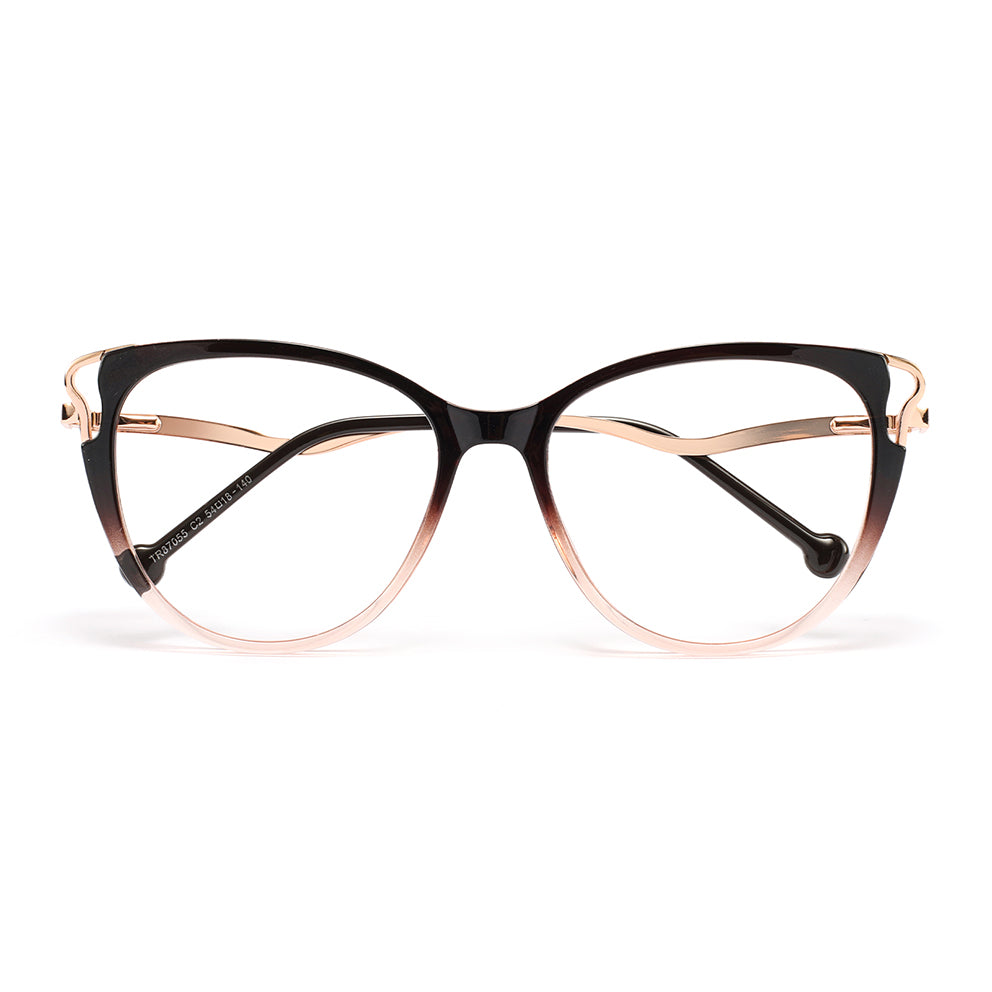 Trista Eyeglasses in Black & Brown