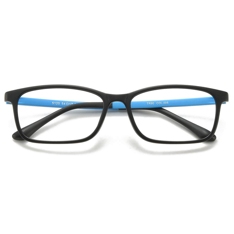 Avery Eyeglasses in Black & Blue