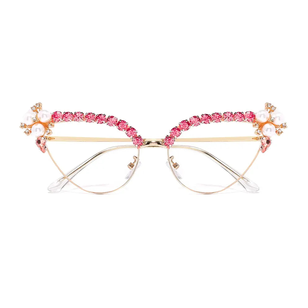 Shaye Eyeglasses in Pink & Gold