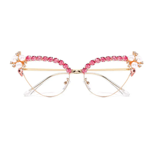 Shaye Eyeglasses in Pink & Gold