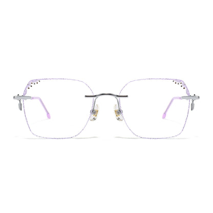 Lil Eyeglasses in Silver & Lavender