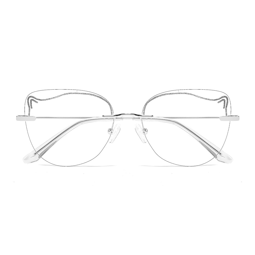 Bliss Eyeglasses in Silver