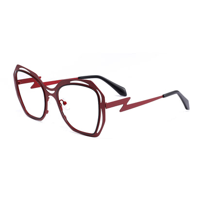 Emilee Eyeglasses in Red & Black