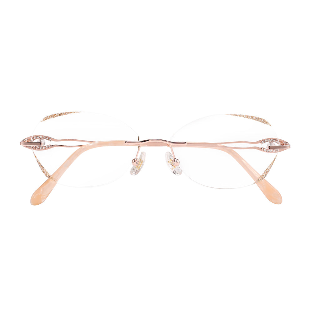 Fahran Eyeglasses in Rose Gold