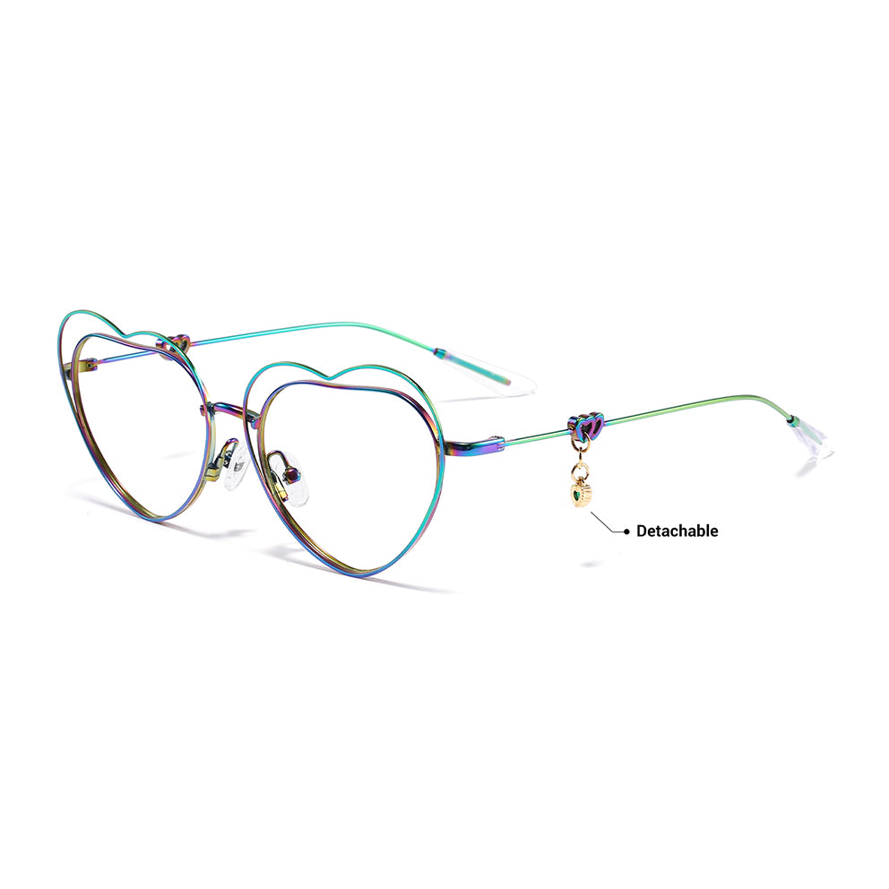 Heart Eyeglasses in Multicolor