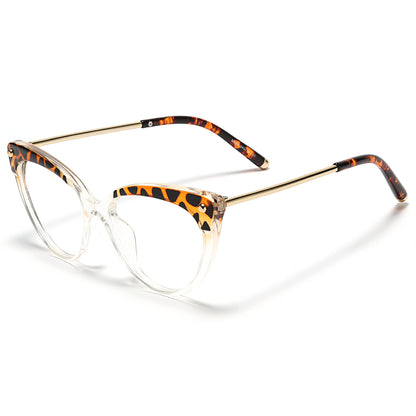 June Eyeglasses in Clear Yellow Tortoise