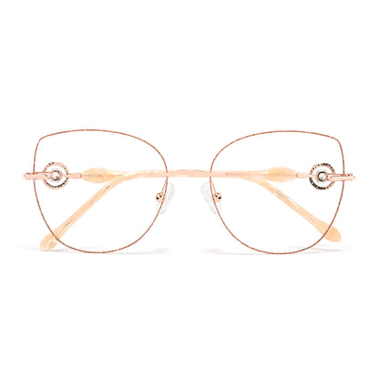 Eliza Eyeglasses in Rose Gold