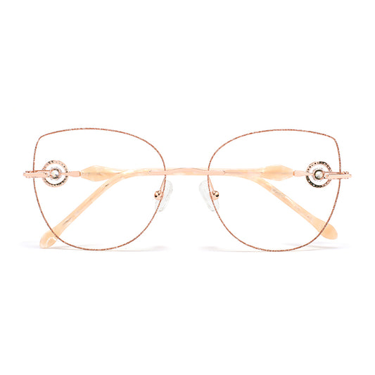 Eliza Eyeglasses in Rose Gold