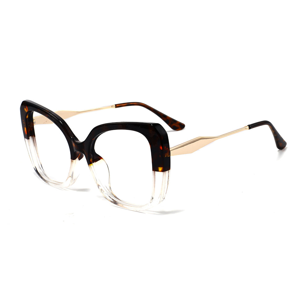 Cryder Eyeglasses in Warm Tortoise & Clear