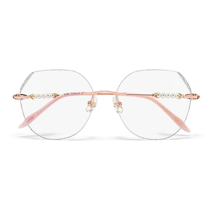 Fauna Eyeglasses in Rose Gold & Silver