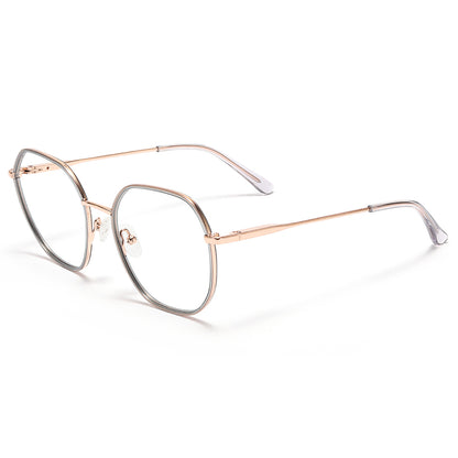 Violet Eyeglasses in Rose Gold