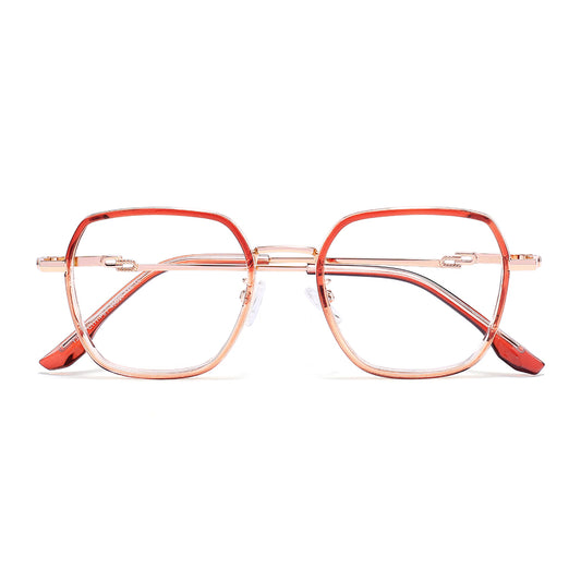 Viva Eyeglasses in Orange & Champagne