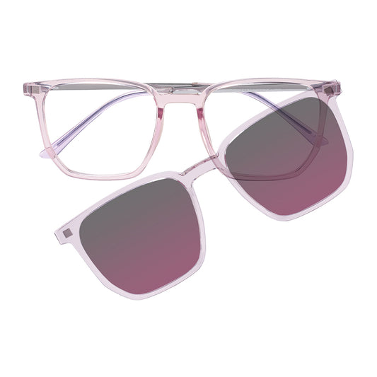 Jocelin Eyeglasses in Clear Pink