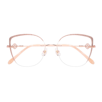 Shahlaa Eyeglasses in Rose Gold