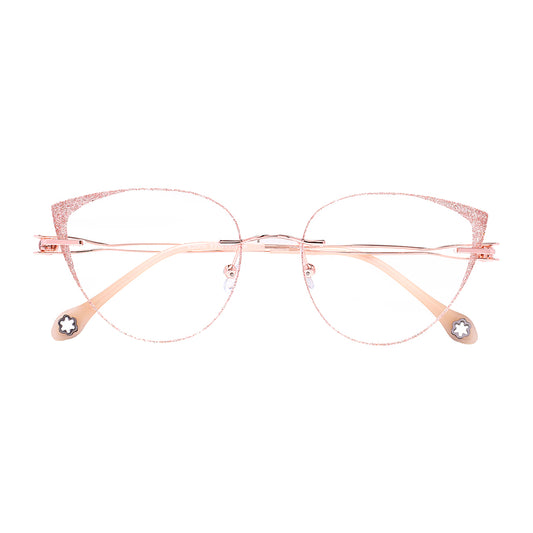 Issa Eyeglasses in Rose Gold