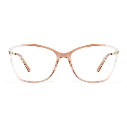 Hermione Eyeglasses in Pink & Clear