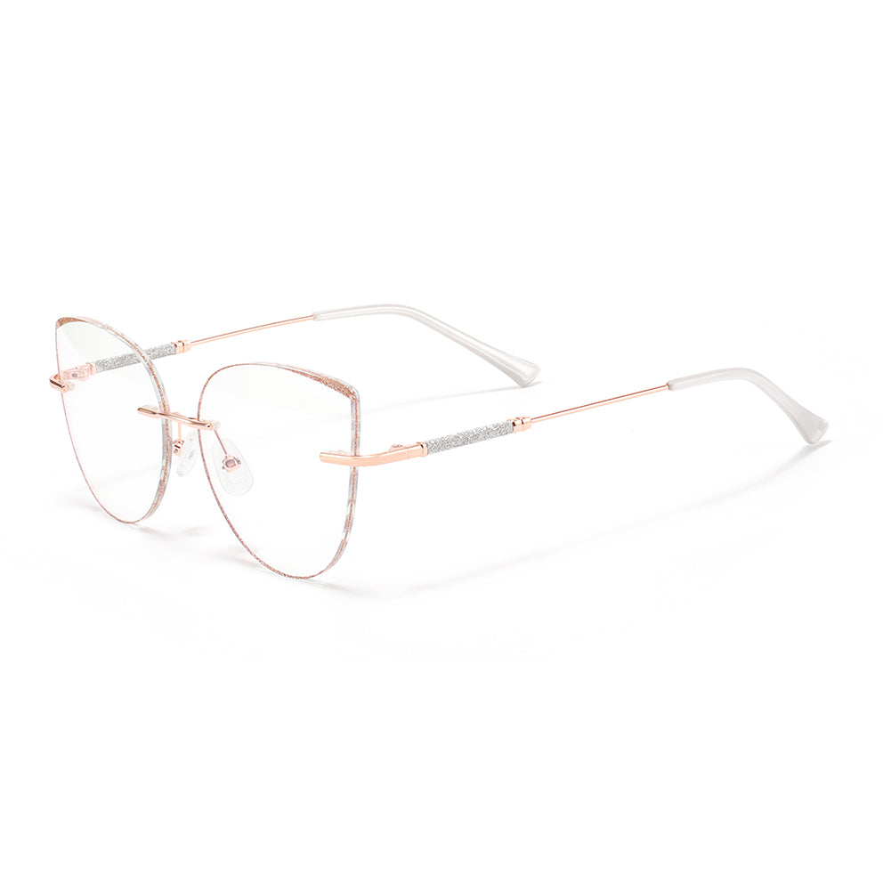 Glamour Eyeglasses in Rose Gold