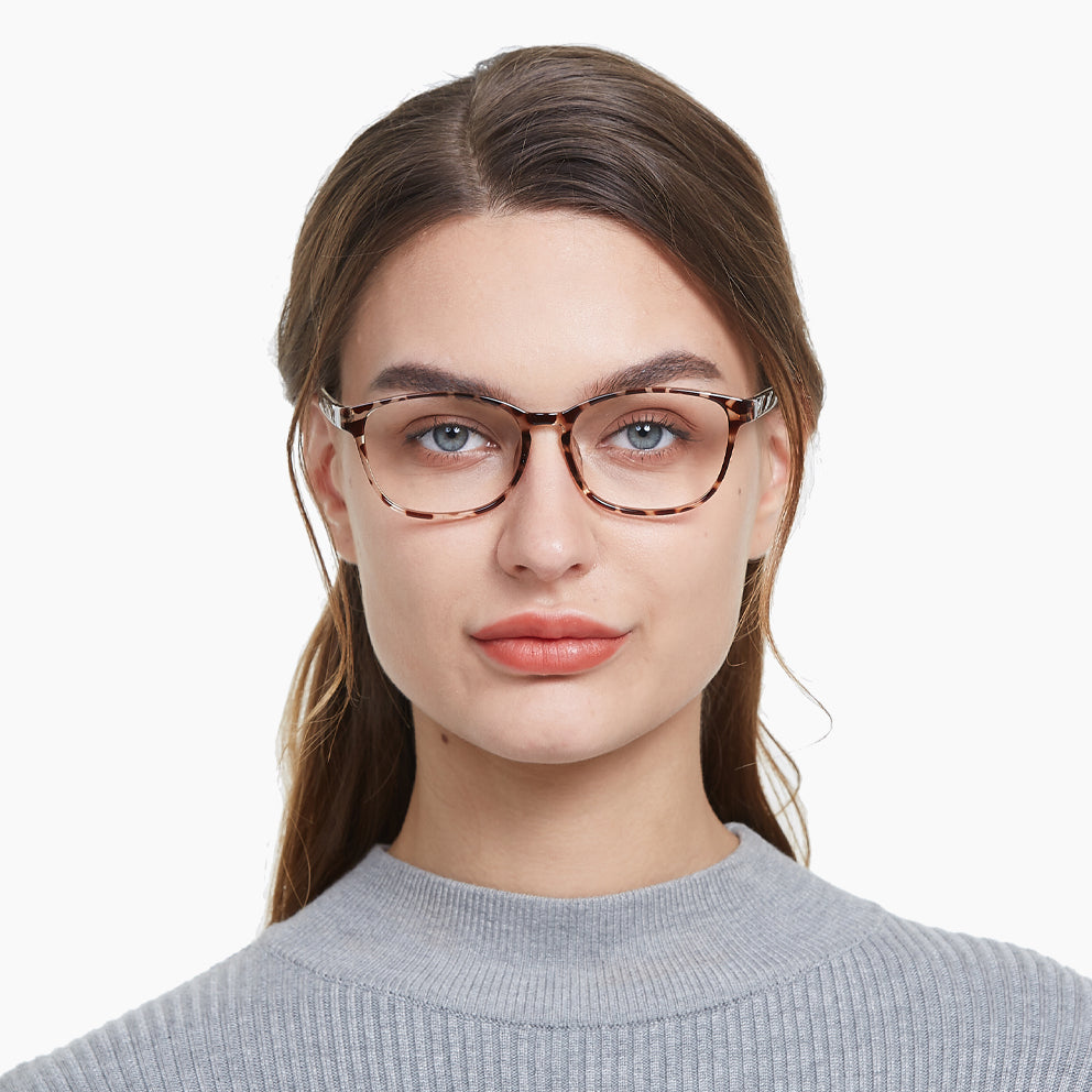 Fanny Eyeglasses in Yellow Tortoise