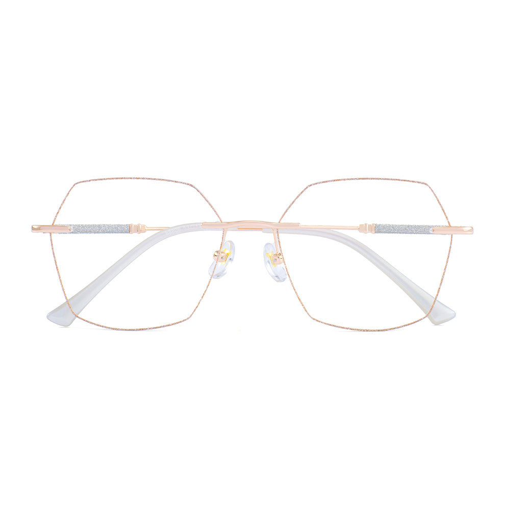 Rey Eyeglasses in Rose Gold