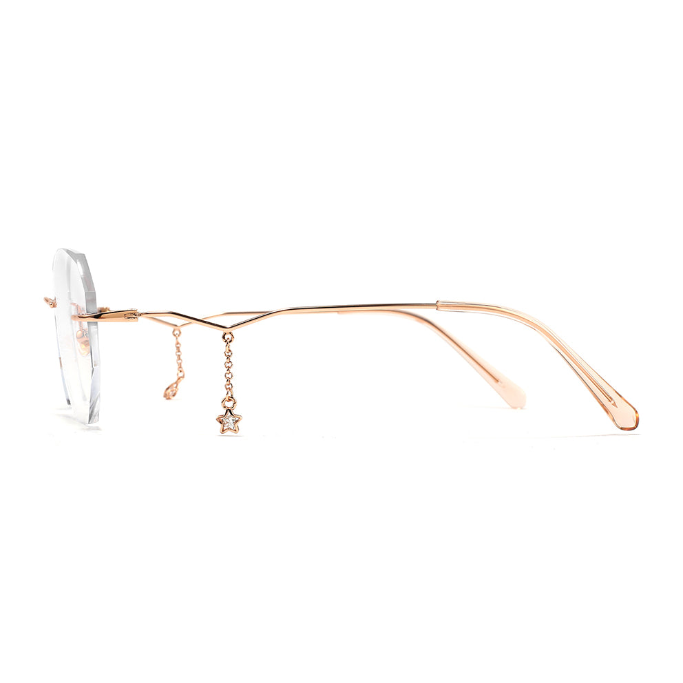 Billie Eyeglasses in Rose Gold